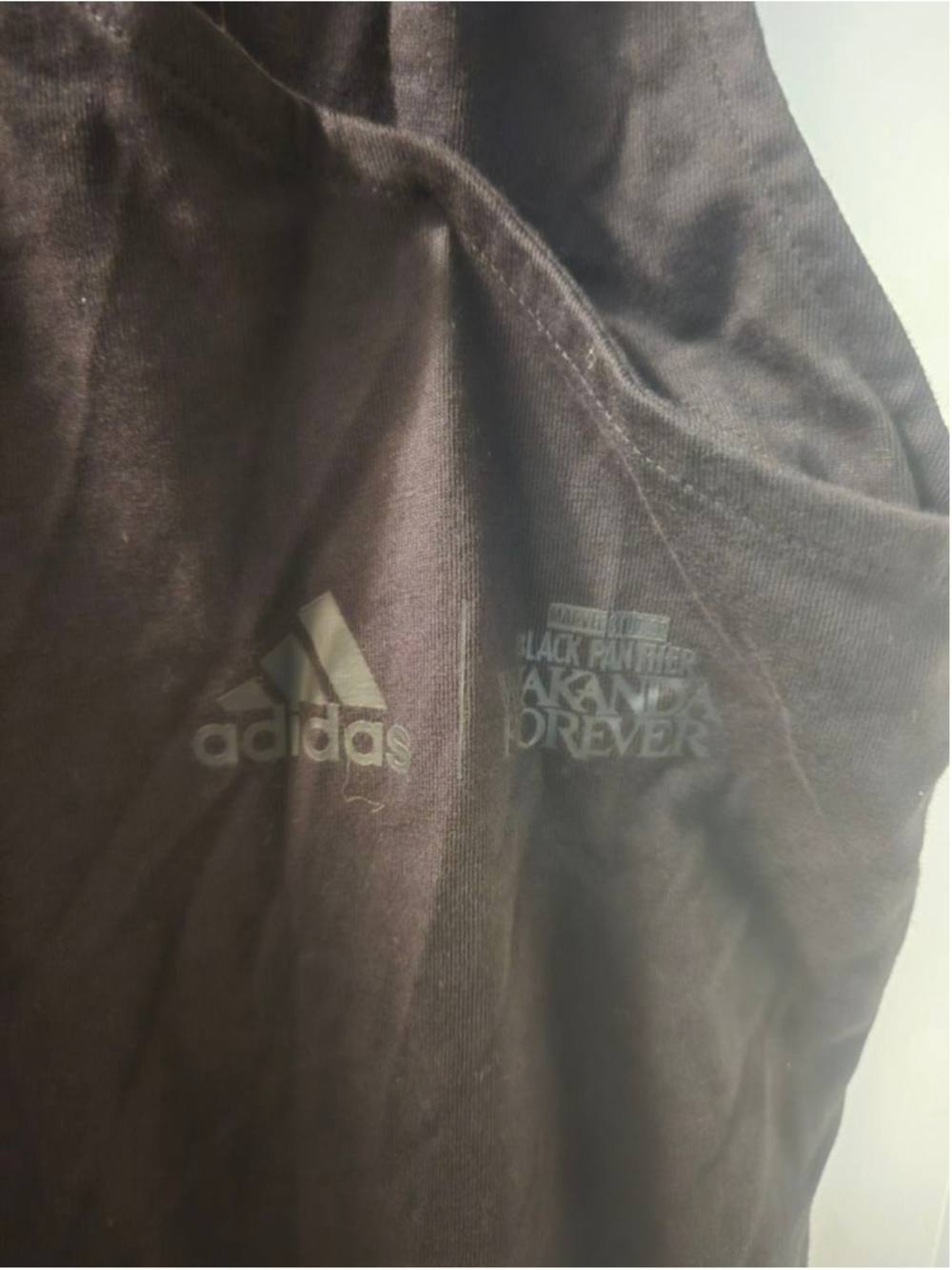 Women's Adidas Black Panther Black White Midi Dress M - Picture 2 of 5